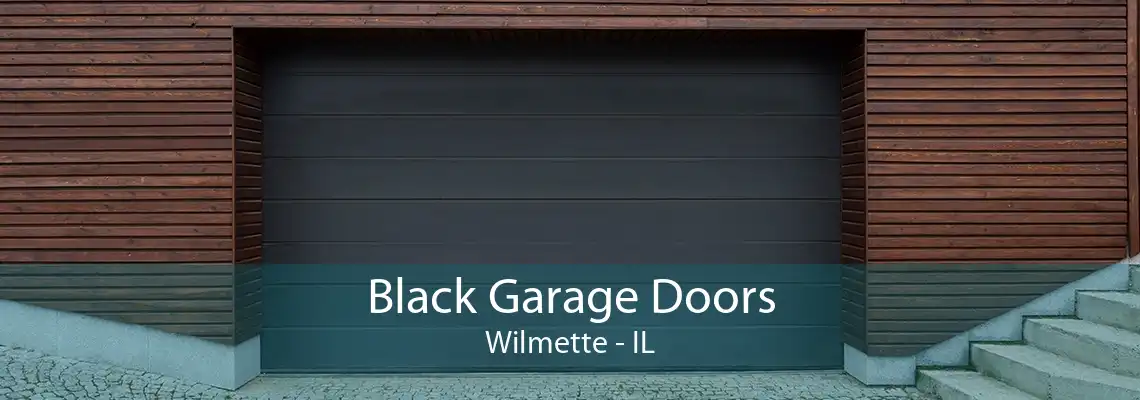 Black Garage Doors Wilmette - IL