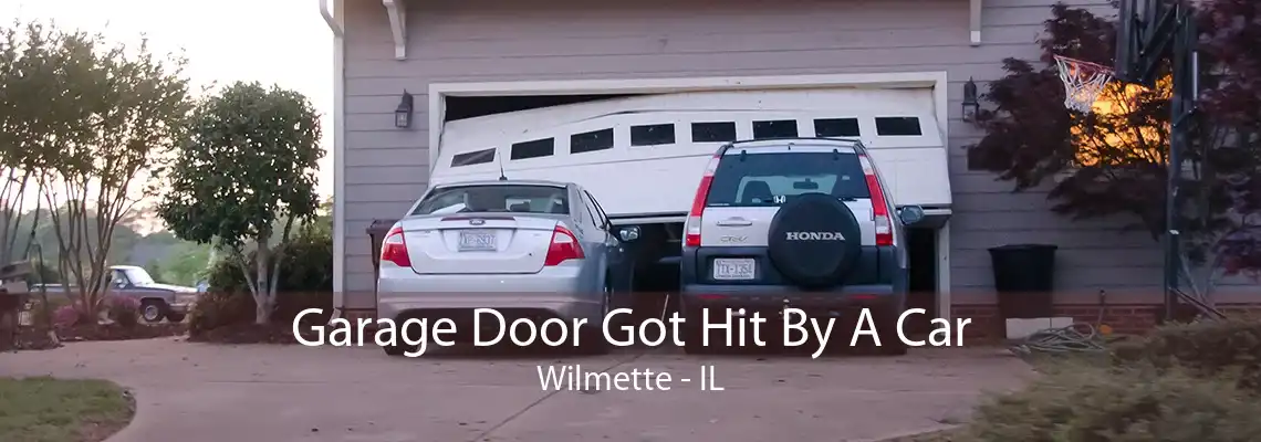 Garage Door Got Hit By A Car Wilmette - IL